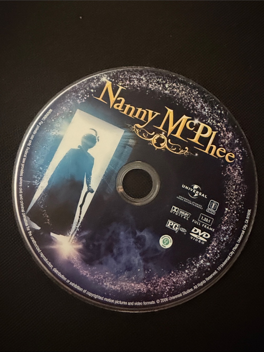 Nanny McPhee DVD - Dark Blue & Gold Disc